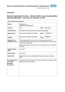 Outcomes for Patients on