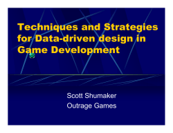 Techniques and Strategies for Data