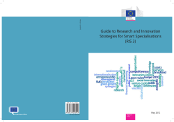 Guide to Research and Innovation Strategies for Smart Specialisations