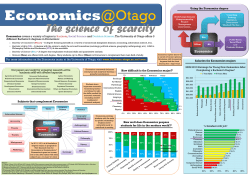 Economics - University of Otago
