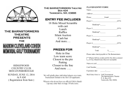 PRIZES FOR Hole in One Low team score Closest to the pin Putting