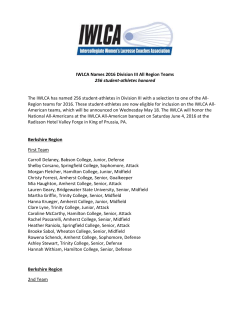 2016 IWLCA All-Region Teams - Farmingdale