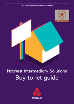 Buy-to-let guide - NatWest Intermediary Solutions
