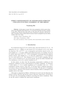 Strict monotonicity of nonnegative strictly concave function vanishing