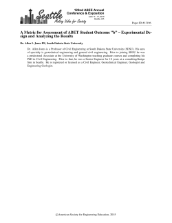 A Metric for Assessment of ABET Student Outcome