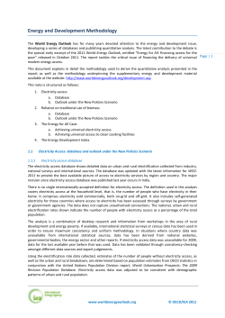 Model description - International Energy Agency