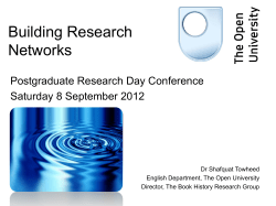 Building Research Networks