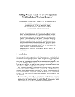 Building Dynamic Models of Service Compositions