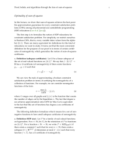Optimality of sum-of-squares - Proofs, beliefs and algorithms through