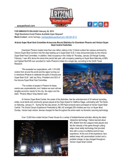 Host Committee Announces Record Stats for Verizon Super Bowl