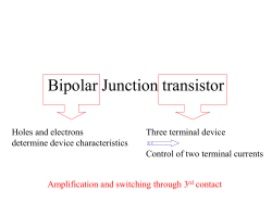 Bipolar Junction transistor