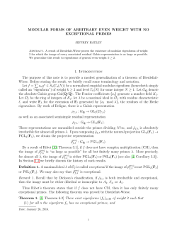 MODULAR FORMS OF ARBITRARY EVEN WEIGHT WITH NO