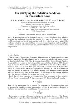 On satisfying the radiation condition in free-surface flows