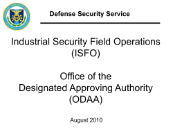 DSS ISFO ODAA Presentation December 2011
