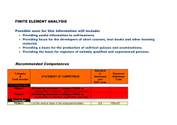 Finite Element Analysis - EASIT2 Engineering Analysis and