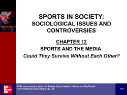 Sport in Society: Issues and Controversies