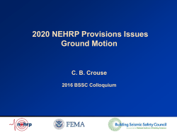 2020 NEHRP seismic provisions &ndash; Project 17