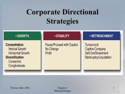 Corporate Strategy Growth Strategies