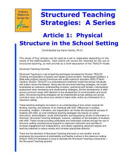 Structured Teaching Strategies: A Series