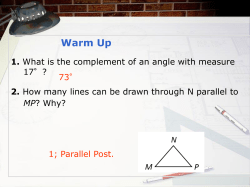 Geometry Unit 3 - Notes Section 4