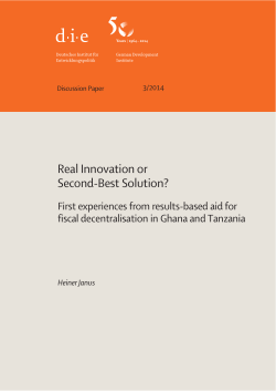 Real Innovation or Second-Best Solution?