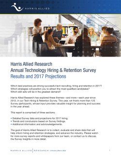 Tech Hiring and Retention Survey for 2017