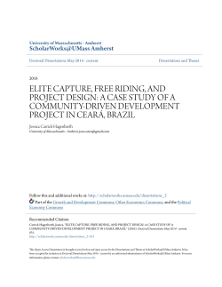 elite capture, free riding, and project design: a case study of a