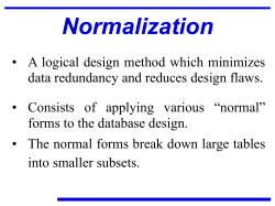 Normal Forms