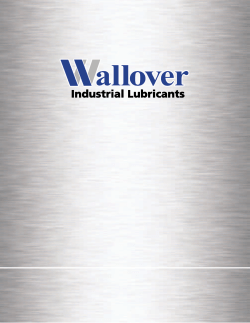 Industrial Lubricants - Wallover Oil Company