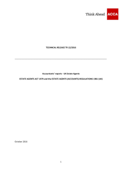 CCAB-I UK Estate Agents Act