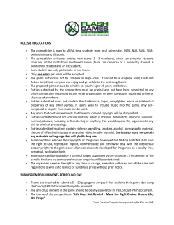 Rules and Regulations