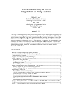 Cluster Dynamics in Theory and Practice: Singapore