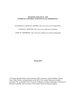 How does firm-level business strategy affect internal control