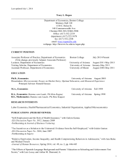 Tracy L. Regan - Boston College