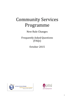 CSP New Rule Changes Update