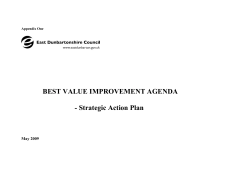 Best Value Audit - Strategic Action Plan