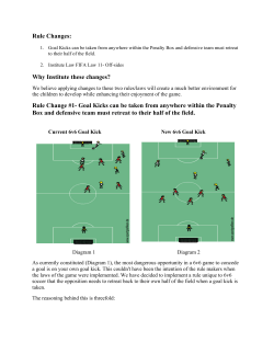 6v6 In-town Rule Changes - Lexington United Soccer Club