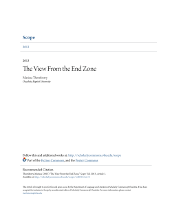 The View From the End Zone - Scholarly Commons @ Ouachita