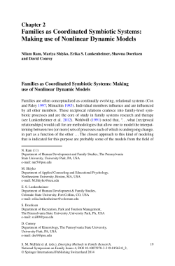 Families as Coordinated Symbiotic Systems: Making use of