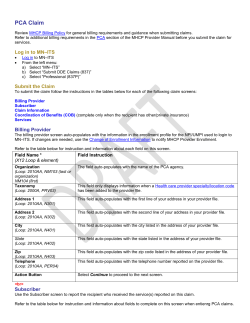 837P PCA Claim