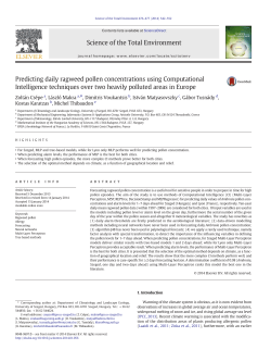 Predicting daily ragweed pollen concentrations using Computational