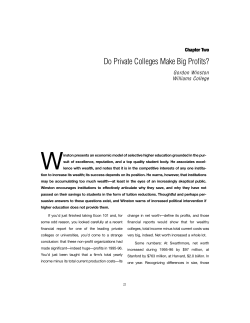 Do Private Colleges Make Big Profits
