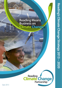 Climate Change Strategy - Reading Borough Council