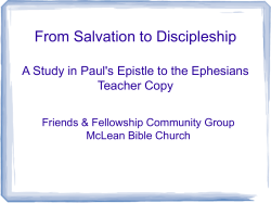 Teacher Power Point - McLean Bible Church