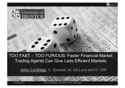 TOO FURIOUS: Faster Financial-Market Trading Agents Can Give