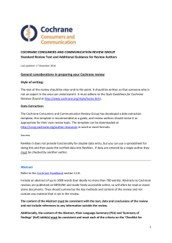 Review Template with Guidance