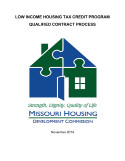 MHDC Revised Opt Out Process - Missouri Housing Development
