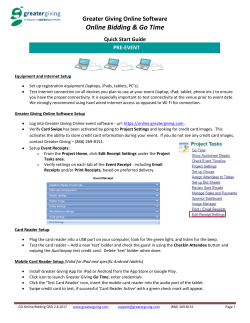 Online Bidding - Greater Giving