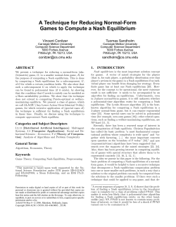 A Technique for Reducing Normal-Form Games to Compute a Nash