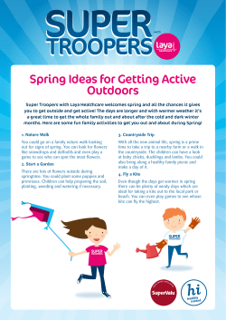 Spring Ideas for Getting Active Outdoors
